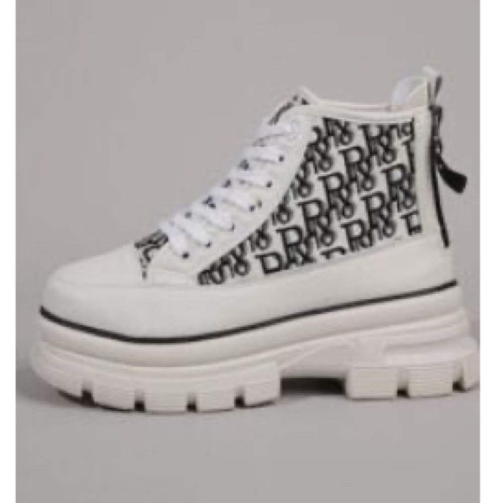 High-Top Sneakers with Monogram
